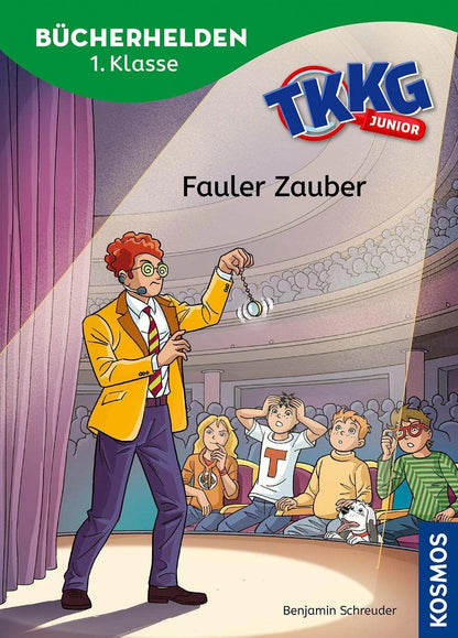 Kosmos TKKG Junior, Bücherhelden 1. Klasse, Fauler Zauber (Deutsch, 2024, COMICON S.L./ Beroy + San Julian, Benjamin Schreuder)