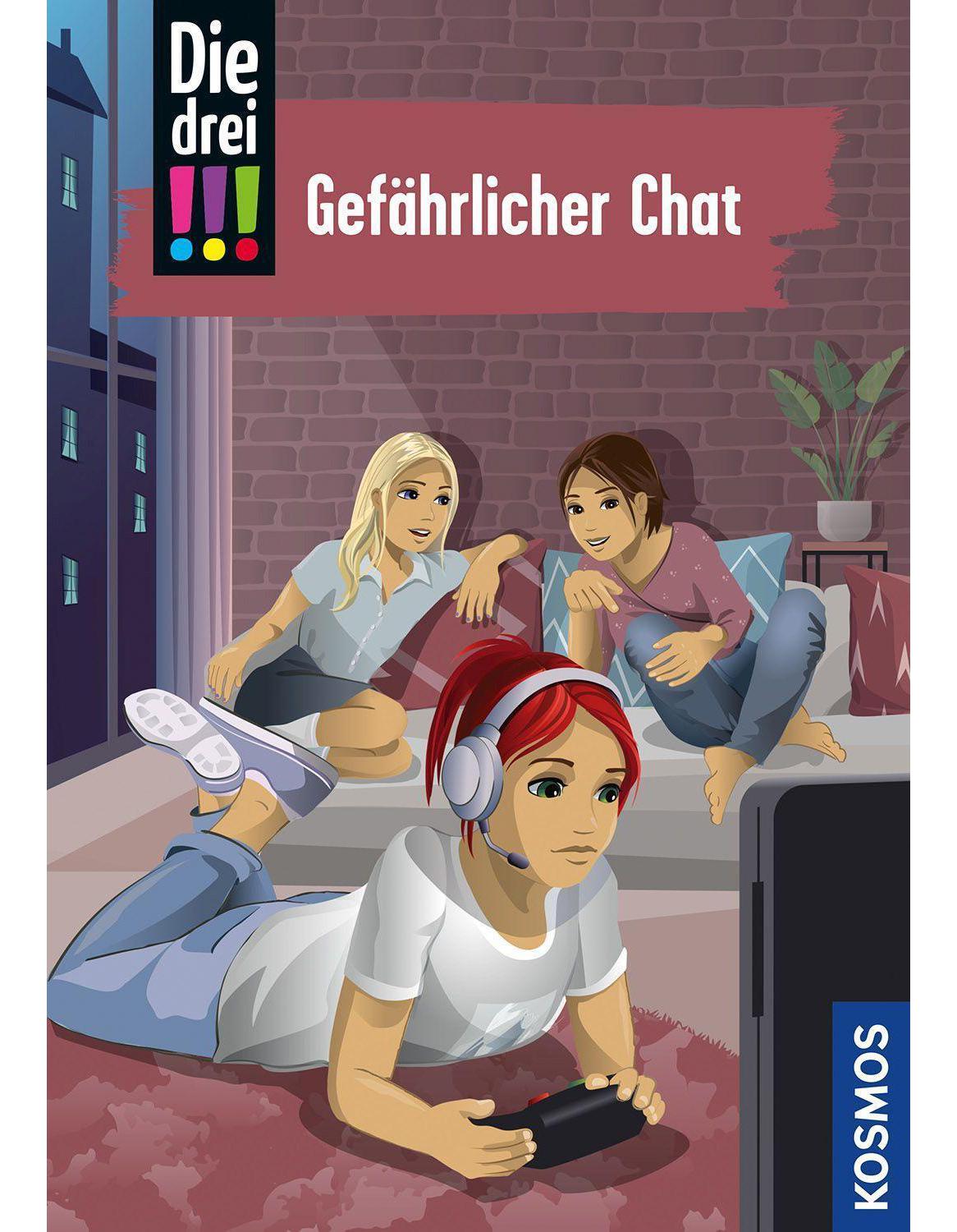 Kosmos Die drei !!!, 3, Gefährlicher Chat (Deutsch, 2023, Ina Biber, Henriette Wich)