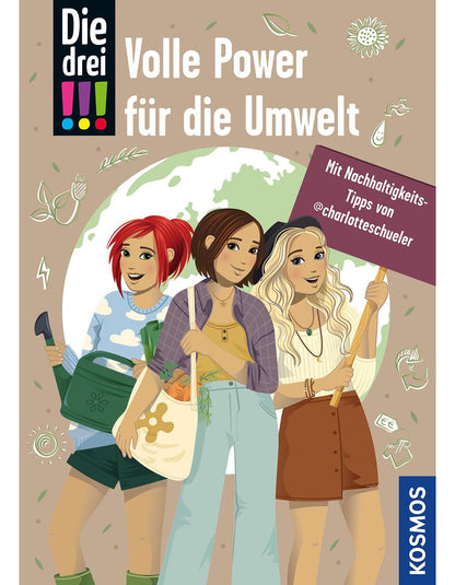Kosmos Die drei !!!, Volle Power für die Umwelt (Deutsch, 2024, Charlotte Schüler, Milla Kerwien, Sonja Bullen)
