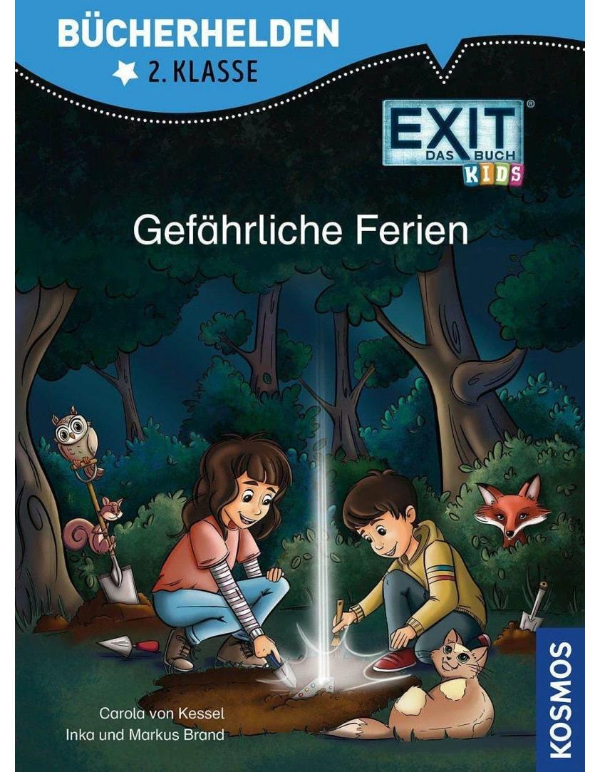 Kosmos EXIT® - Das Buch Kids, Bücherhelden 2. Klasse, Gefährliche Ferien (Deutsch, 2023, Carola von Kessel, Inka Brand, Halszka Nazarczuk, Markus, Brand)