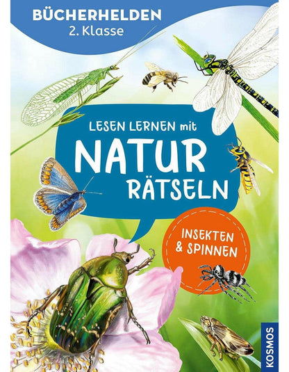 Kosmos Lesen lernen mit Naturrätseln, Bücherhelden 2. Klasse, Insekten & Spinnen (Deutsch, 2024, Leonie Duppke)