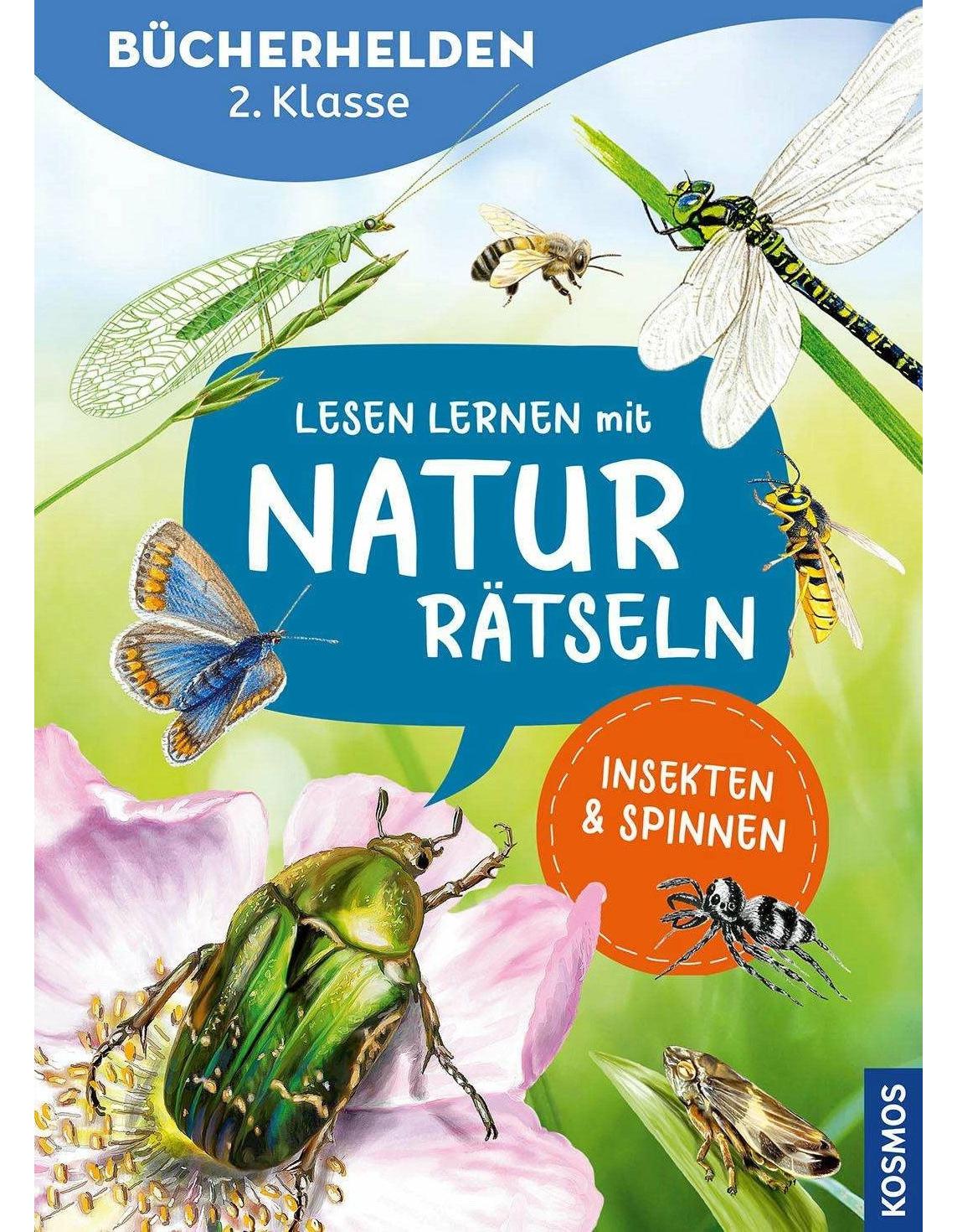 Kosmos Lesen lernen mit Naturrätseln, Bücherhelden 2. Klasse, Insekten & Spinnen (Deutsch, 2024, Leonie Duppke)