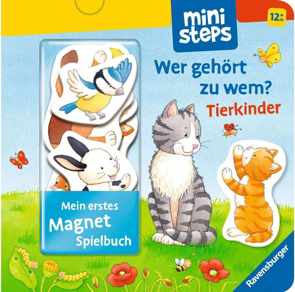 ministeps: Mein erstes Magnetbuch: Wer gehört zu wem? Tierkinder
