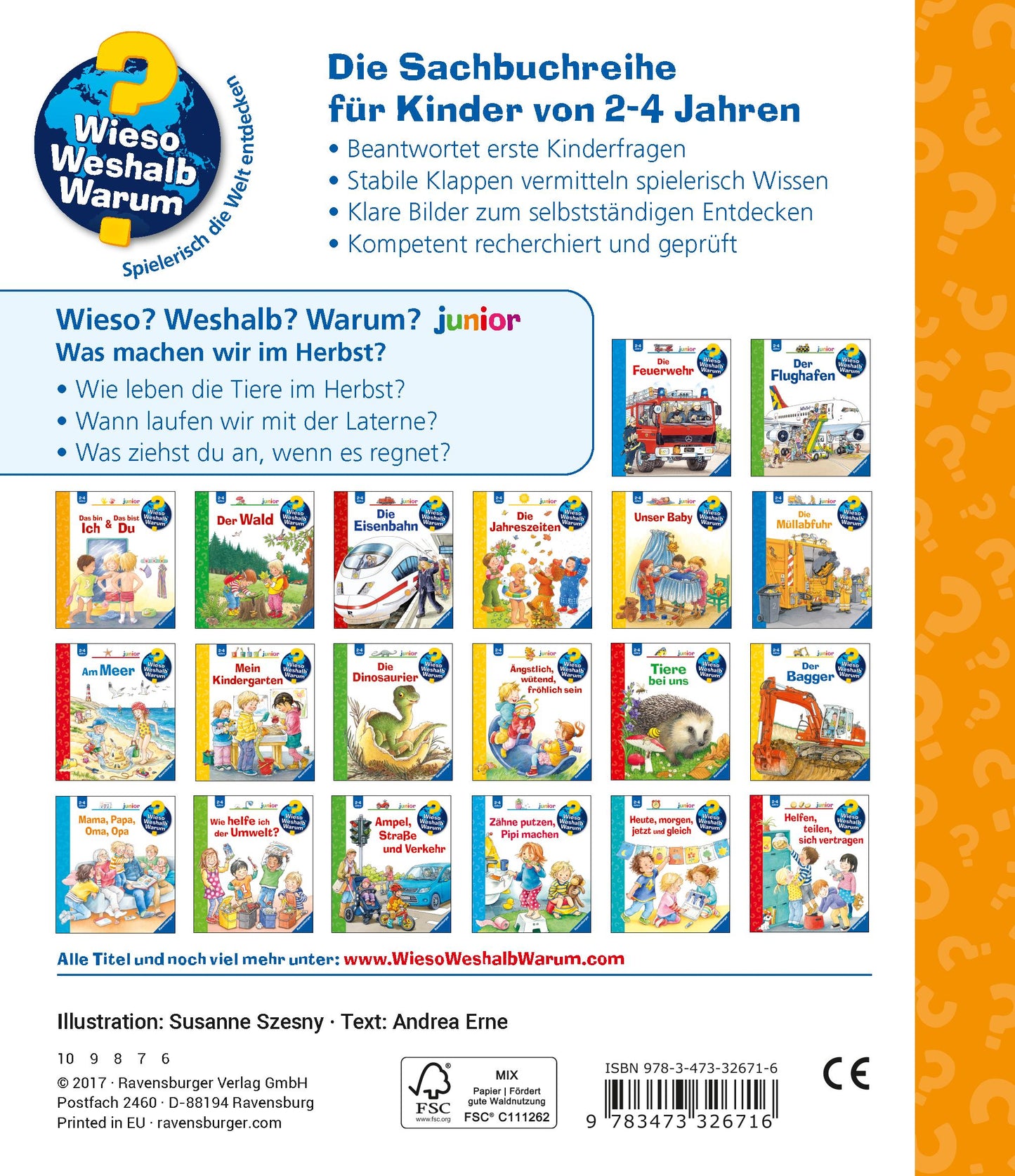 Ravensburger Was machen wir im Herbst? (Deutsch, 2017, Andrea Erne, Susanne Szesny)