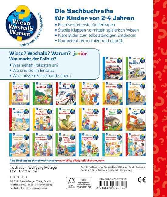 Ravensburger Was macht der Polizist? (Deutsch, 2018, Andrea Erne, Wolfgang Metzger)