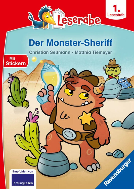 Ravensburger Der Monster-Sheriff - Leserabe ab Klasse 1- Erstlesebuch für Kinder ab 6 Jahren (Deutsch, 2023, Christian Seltmann, Matthia Tiemeyer)