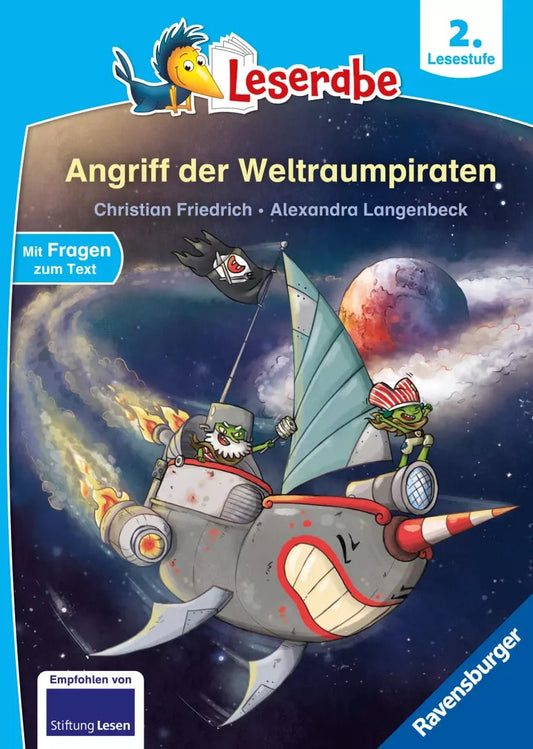 Ravensburger Überfall der Weltraumpiraten - Leserabe ab Klasse 2 - Erstlesebuch für Kinder ab 7 Jahren (Deutsch, 2023, Christian Friedrich, Alexandra Langenbeck)