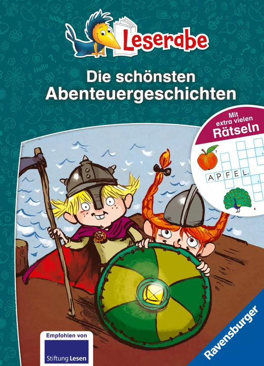 Ravensburger Die schönsten Abenteuergeschichten mit extra vielen Rätseln - Leserabe ab 1. Klasse - Erstlesebuch (Deutsch, 2023, Tino, Alexander von Knorre, Henriette Wich, Zapf)