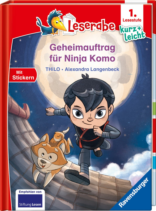 Ravensburger Leserabe - 1. Lesestufe Kurz und leicht:  Geheimauftrag für Ninja Komo (Deutsch, 2024, THiLO, Alexandra Langenbeck)