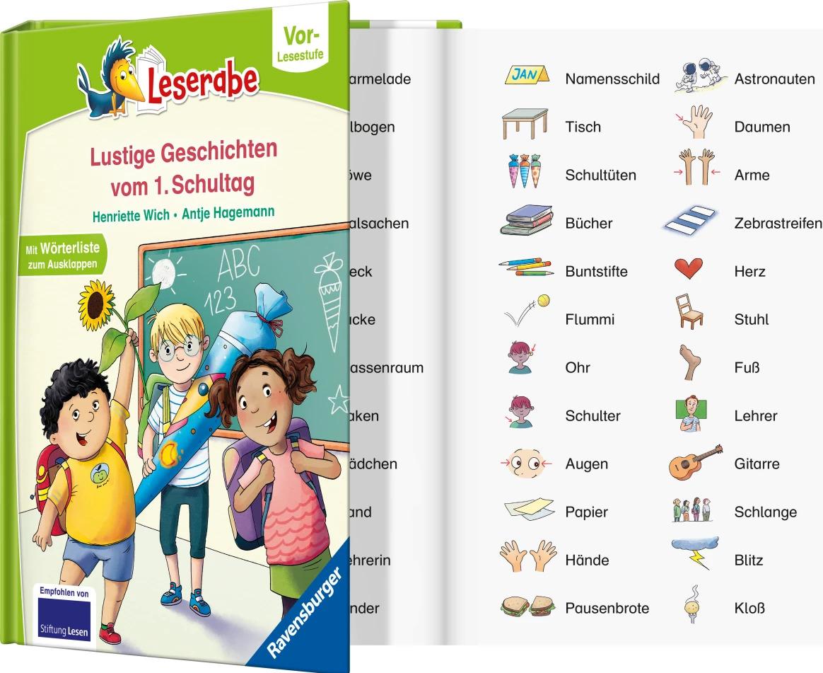 Geschichten vom ersten Schultag - lesen lernen mit dem Leserabe - Erstlesebuch - Kinderbuch ab 5 Jahren - erstes Lesen - (Leserabe Vorlesestufe)