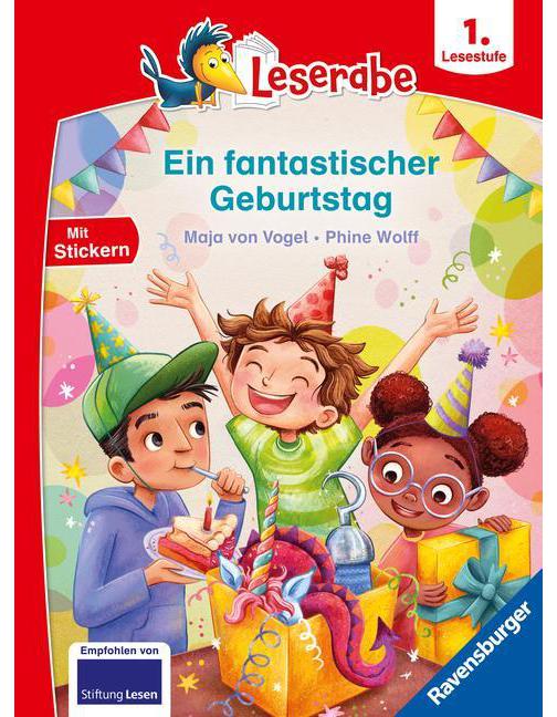 Ravensburger Ein fantastischer Geburtstag - lesen lernen mit dem Leserabe - Erstlesebuch - Kinderbuch ab 6 (Deutsch, 2024, Maja von Vogel, Phine Wolff)