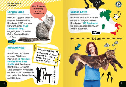 Ravensburger Guinness World Records für Erstleser - Haustiere (Rekordebuch zum Lesenlernen) (Deutsch, 2024)