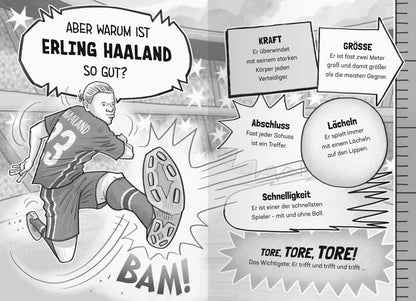 Fussball-Stars - Haaland. Vom Fussball-Talent zum Megastar (Erstlesebuch ab 7 Jahren), Fussball-Geschenke für Jungs und Mädchen