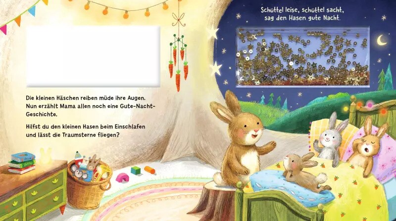 Esslinger Schüttel-Pappe: Schüttel leise, schüttel sacht, sag den Tieren Gute Nacht! (Deutsch, 2022, Madlen Ottenschläger)