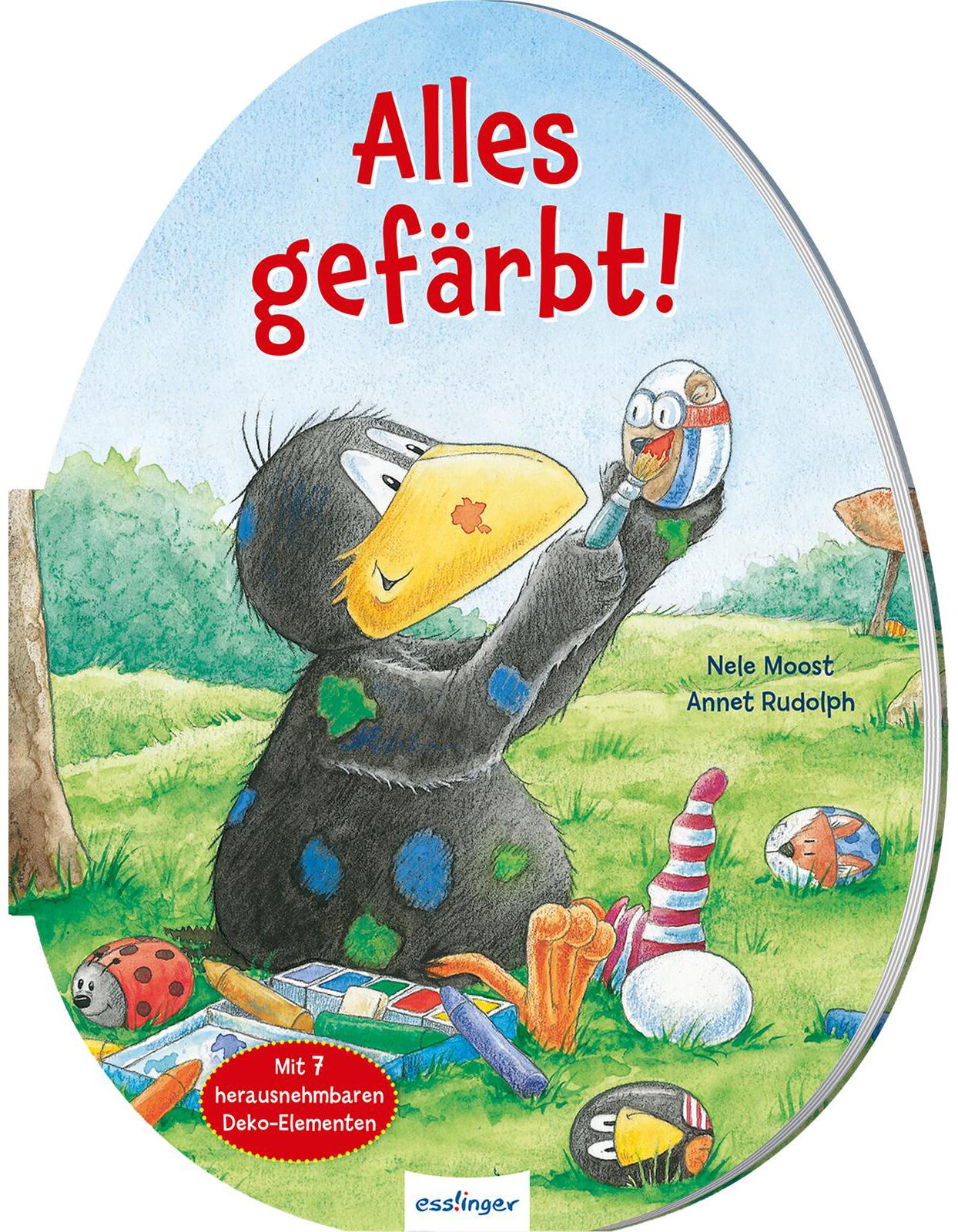 Der kleine Rabe Socke: Alles gefärbt! Konturgestanzt