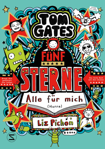 Egmont Schneiderbuch Tom Gates. Fünf Sterne - Alle für mich (Hurra) (Deutsch, 2024, Liz Pichon, Verena Kilchling)