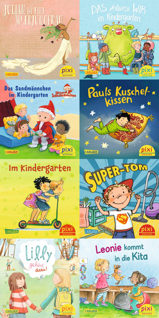 Carlsen Pixi-Box 286: Pixis bunter Kindergarten (8x8 Exemplare) (Deutsch, 2023, Diverse)