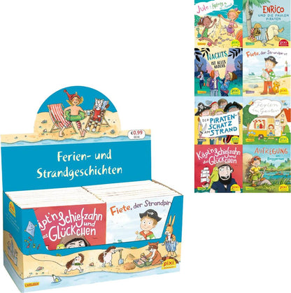 Carlsen Pixi-Box 289: Ferien- und Strandgeschichten (8x8 Exemplare), 8 Teile (Deutsch, 2023, Diverse)