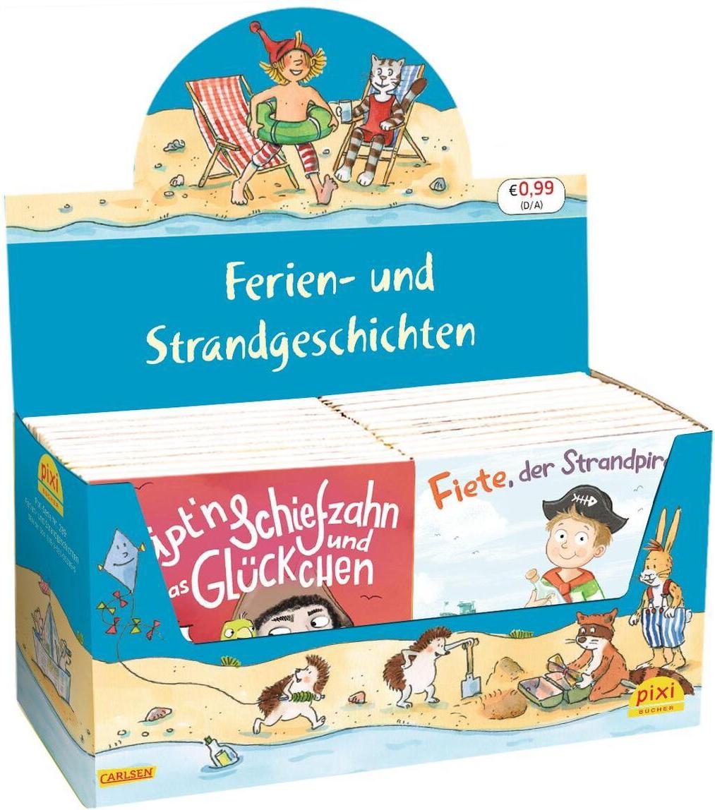 Carlsen Pixi-Box 289: Ferien- und Strandgeschichten (8x8 Exemplare), 8 Teile (Deutsch, 2023, Diverse)