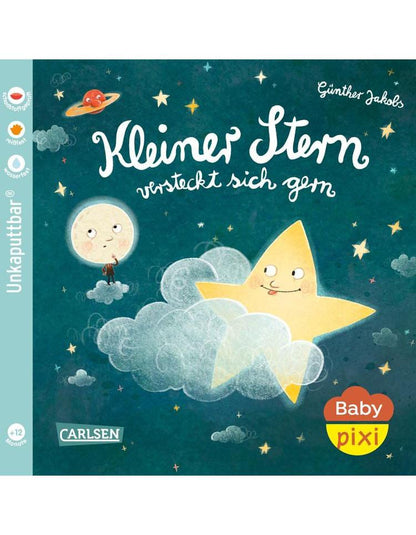 Carlsen Baby Pixi (unkaputtbar) 125: Kleiner Stern versteckt sich gern (Deutsch, 2023, Günther Jakobs)