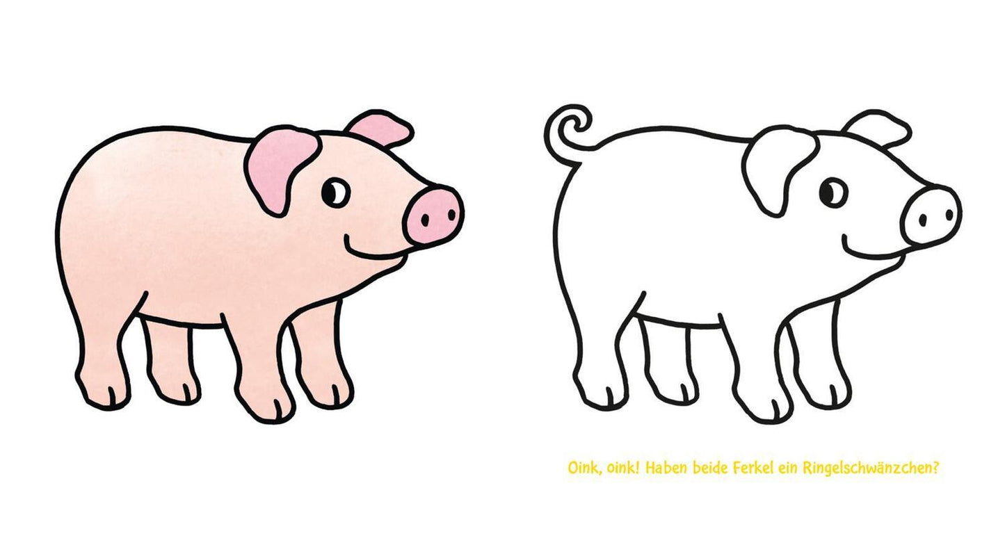 Carlsen Das neue, dicke Kindergarten-Malbuch: Mit farbigen Vorlagen und lustiger Fehlersuche