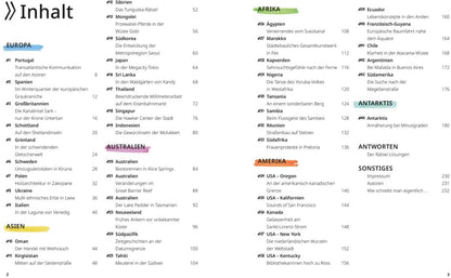 Landkarten-Rätselreise um die Welt