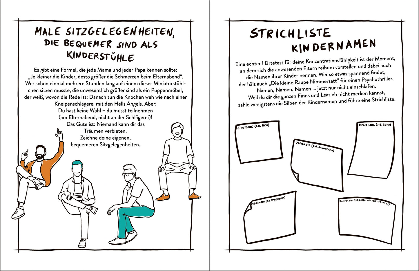 Das Kritzelbuch für den Elternabend