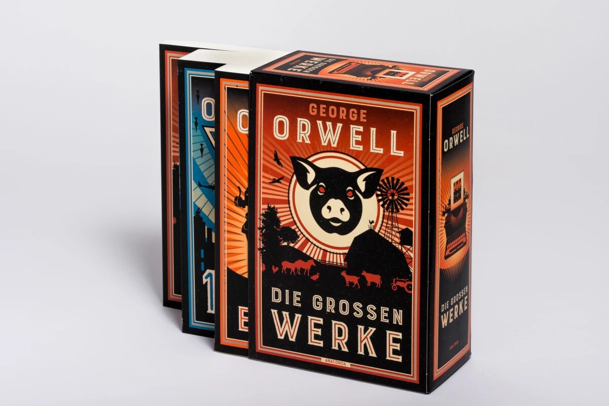 George Orwell, Die grossen Werke. Farm der Tiere, 1984, Die grossen Essays. Im Schuber