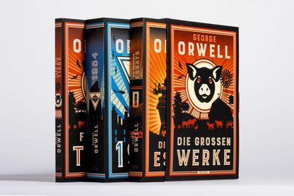 George Orwell, Die grossen Werke. Farm der Tiere, 1984, Die grossen Essays. Im Schuber