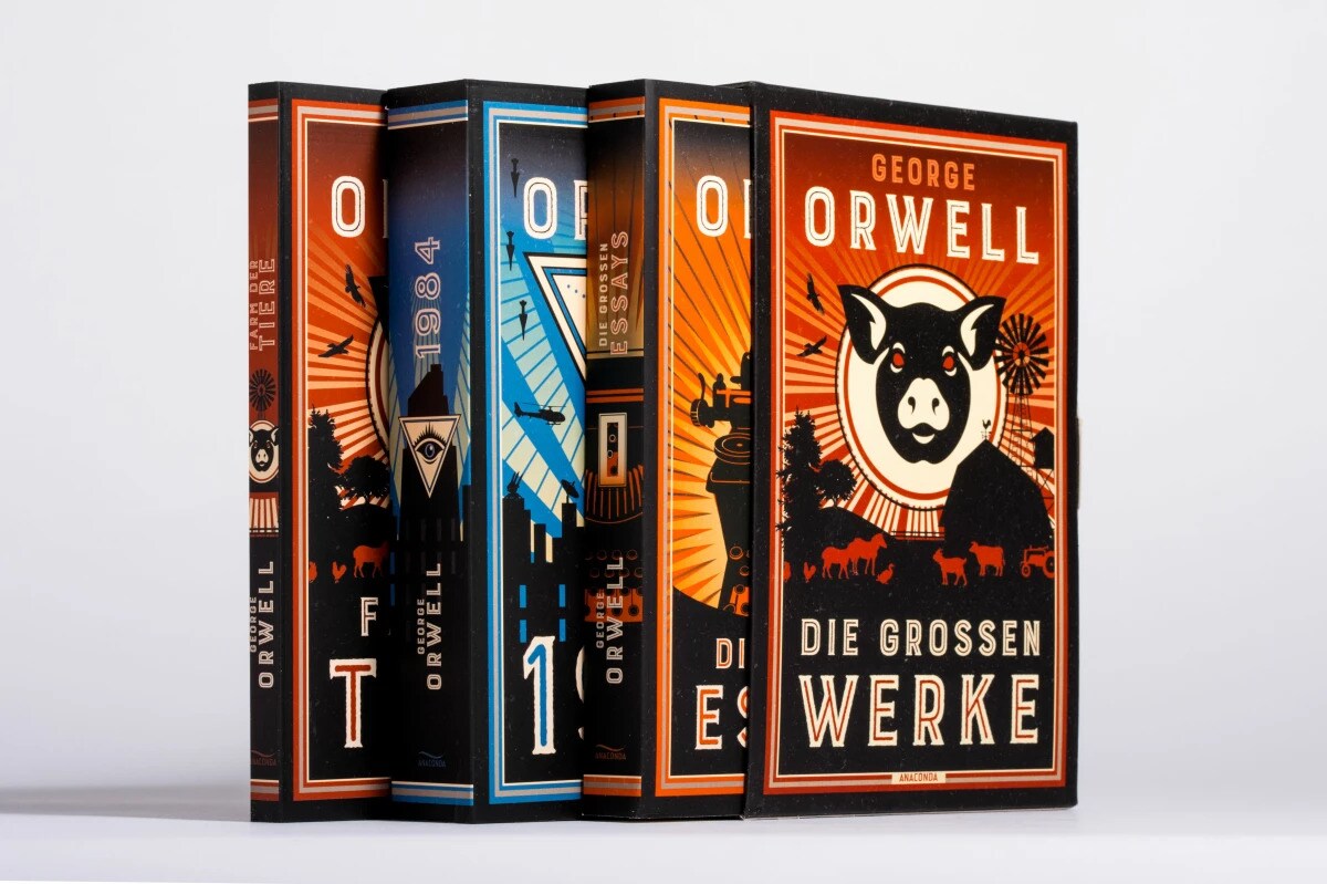George Orwell, Die grossen Werke. Farm der Tiere, 1984, Die grossen Essays. Im Schuber
