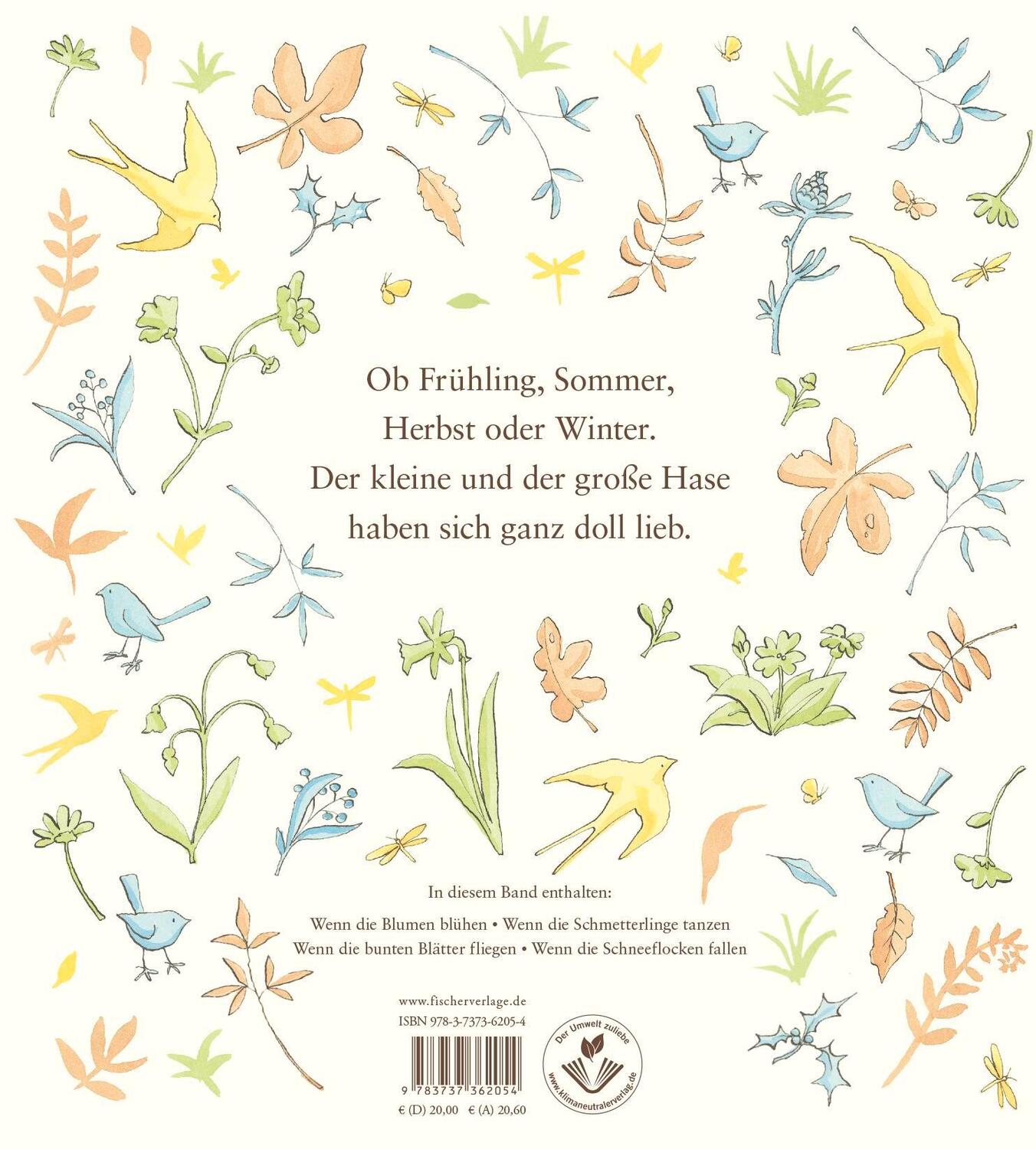 S. Fischer Publishing Weißt du eigentlich, wie lieb ich dich hab? Ich hab dich lieb das ganze Jahr (Deutsch, 2023, Anita Jeram Sam McBratney)