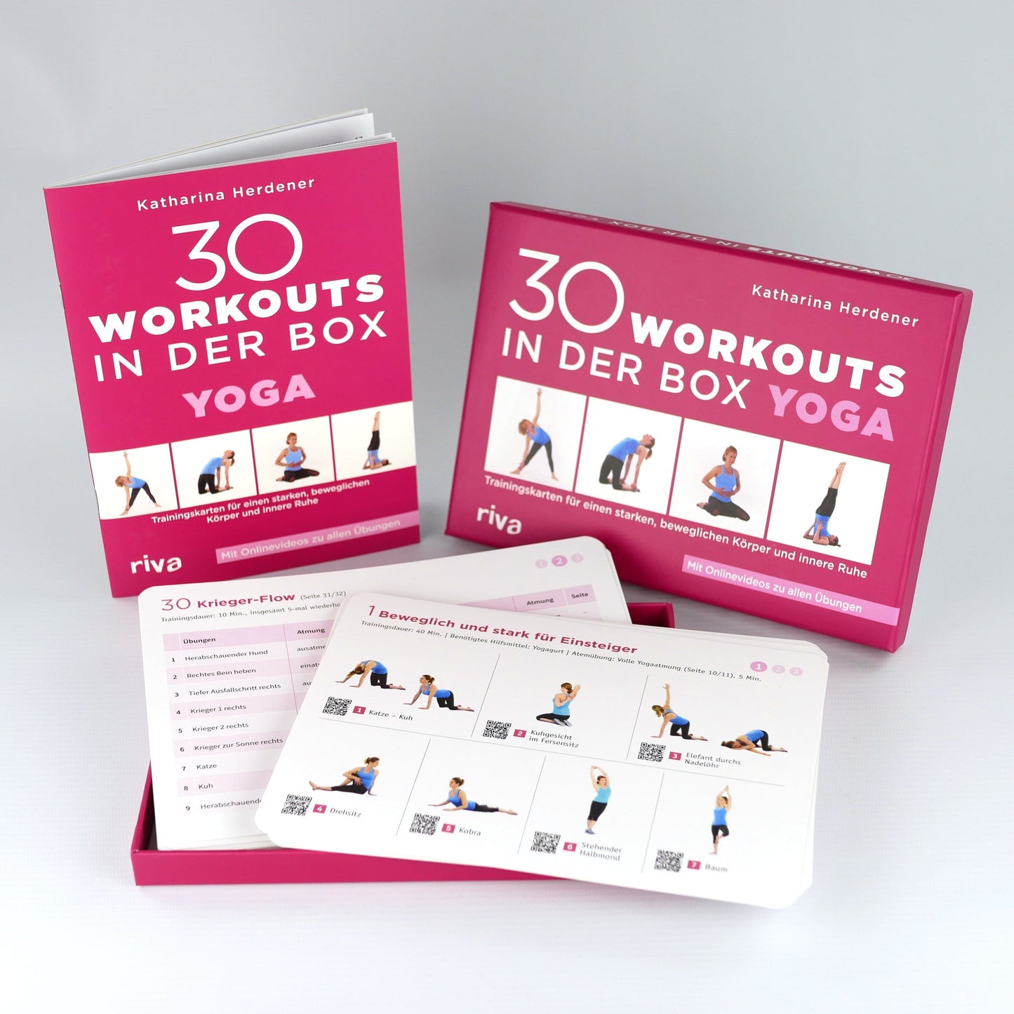 Riva 30 Workouts in der Box - Yoga (Deutsch, 2023, Katharina Herdener)