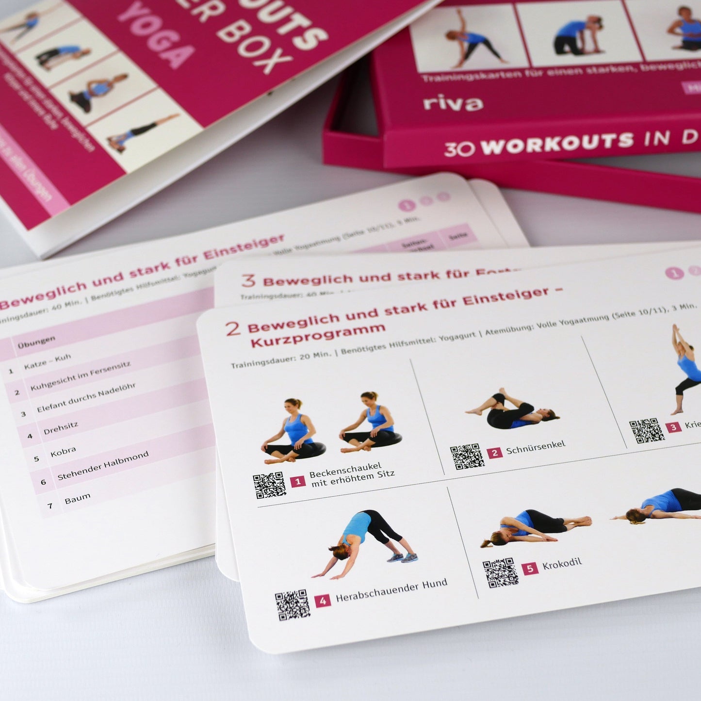 Riva 30 Workouts in der Box - Yoga (Deutsch, 2023, Katharina Herdener)