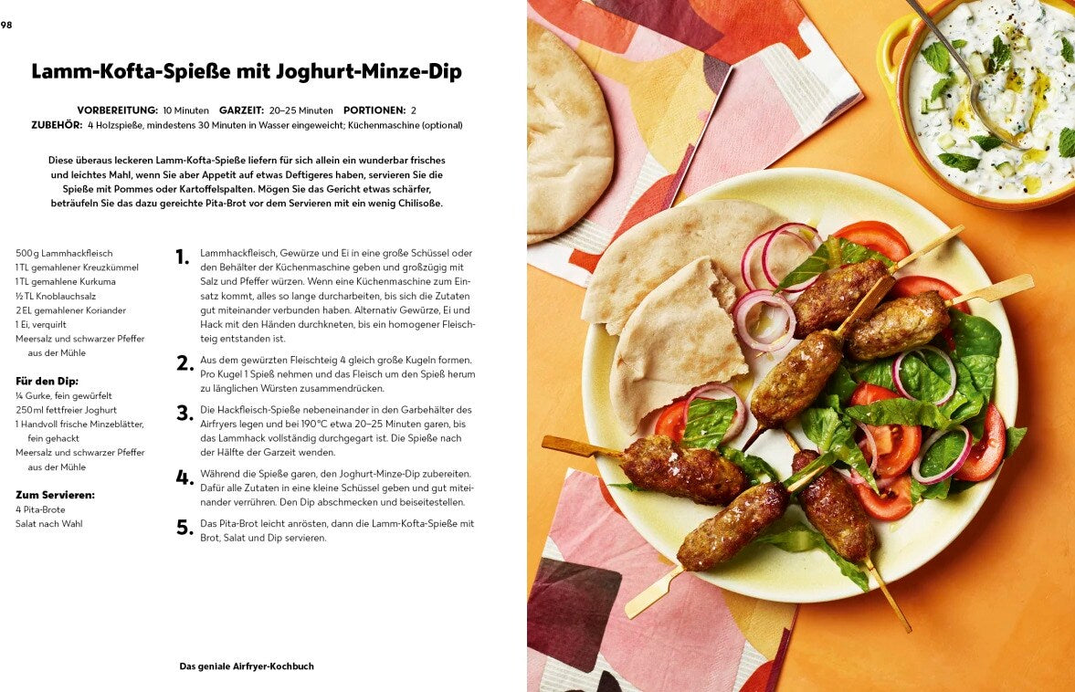 Riva Das geniale Airfryer-Kochbuch (Deutsch, 2023, Clare Andrews)