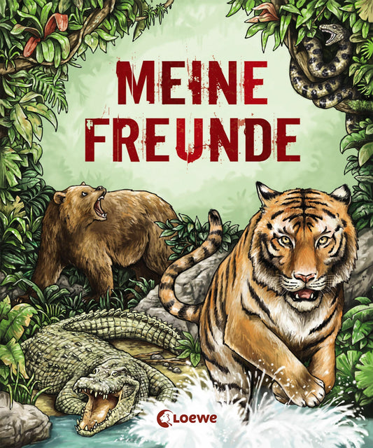 Loewe Verlag Meine Freunde (Wilde Tiere) (Deutsch, 2019, Sanna Wandtke, Loewe Eintragbücher)