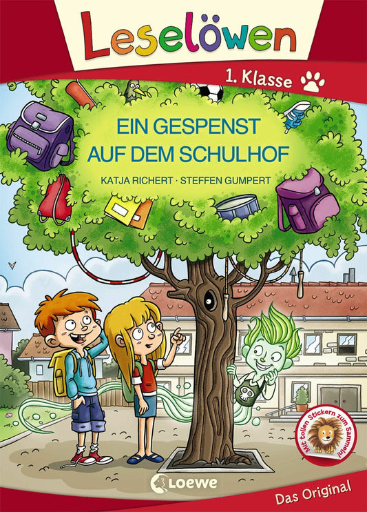 Loewe Verlag Leselöwen 1. Klasse - Ein Gespenst auf dem Schulhof (Deutsch, 2020, Katja Richert, Steffen Gumpert, Loewe Erstlesebücher)