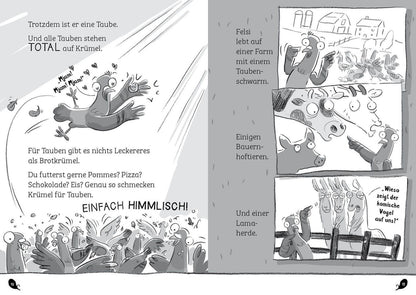 Loewe Verlag Knallharte Tauben gegen das Böse (Deutsch, 2020, Ulrich Thiele, Ben Wood, Loewe Wow! Andrew McDonald)