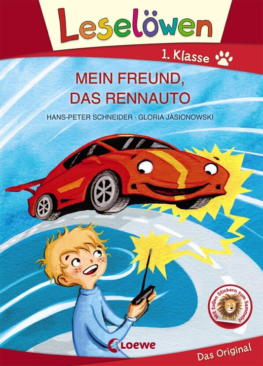 Loewe Verlag Leselöwen 1. Klasse - Mein Freund, das Rennauto (Deutsch, 2020, Hans-Peter Schneider, Gloria Jasionowski)