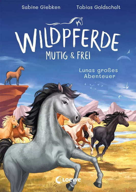 Loewe Wildpferde - mutig und frei (Band 1) - Lunas großes Abenteuer (Deutsch, 2023, Sabine Giebken, Loewe Erstes Selberlesen, Tobias Goldschalt)