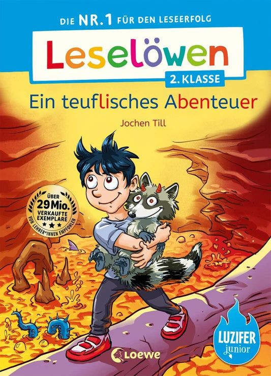 Loewe Leselöwen 2. Klasse - Ein teuflisches Abenteuer (Deutsch, 2023, Jochen Till, Loewe Erstlesebücher, Kaja Reinki, Ron Lipkowski)