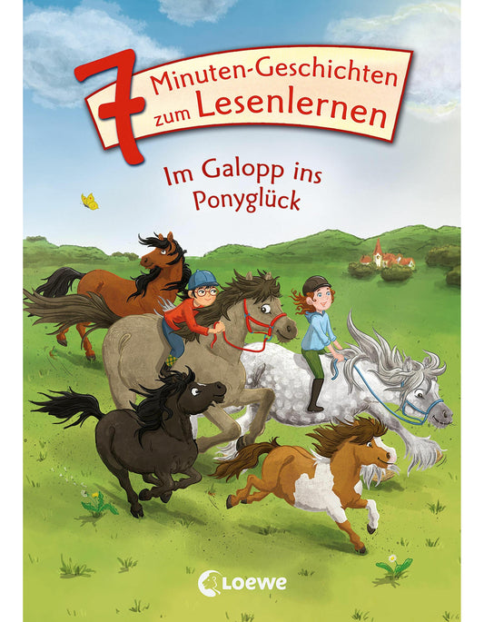 Loewe Verlag Leselöwen - Das Original - 7-Minuten-Geschichten zum Lesenlernen - Im Galopp ins Ponyglück (Deutsch, 2023, Loewe Erstes Selberlesen, Loewe Erstlesebücher)