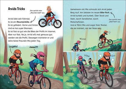 Loewe Leselöwen 3. Klasse - Aufregung im Bike-Park (Deutsch, 2024, Christian Tielmann, Loewe Erstlesebücher, Sarah-Lisa Hleb)