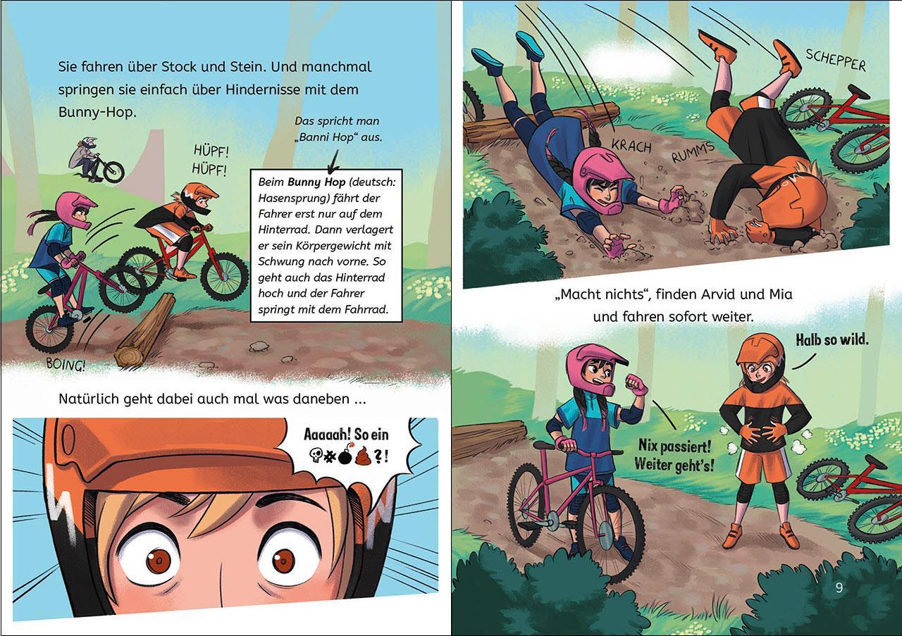 Loewe Leselöwen 3. Klasse - Aufregung im Bike-Park (Deutsch, 2024, Christian Tielmann, Loewe Erstlesebücher, Sarah-Lisa Hleb)