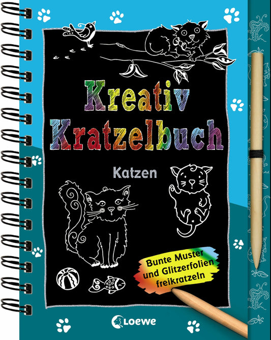 Loewe Verlag Kreativ-Kratzelbuch: Katzen