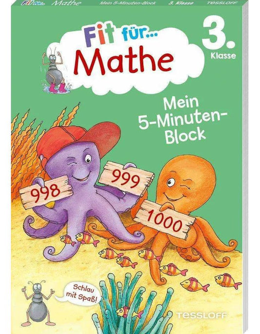 Tessloff Fit für Mathe 3. Klasse. Mein 5-Minuten-Block (Deutsch, 2023, Werner Zenker, Guido Wandrey)