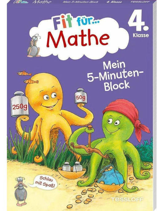 Tessloff Fit für Mathe 4. Klasse. Mein 5-Minuten-Block (Deutsch, 2023, Guido Wandrey, Werner Zenker)