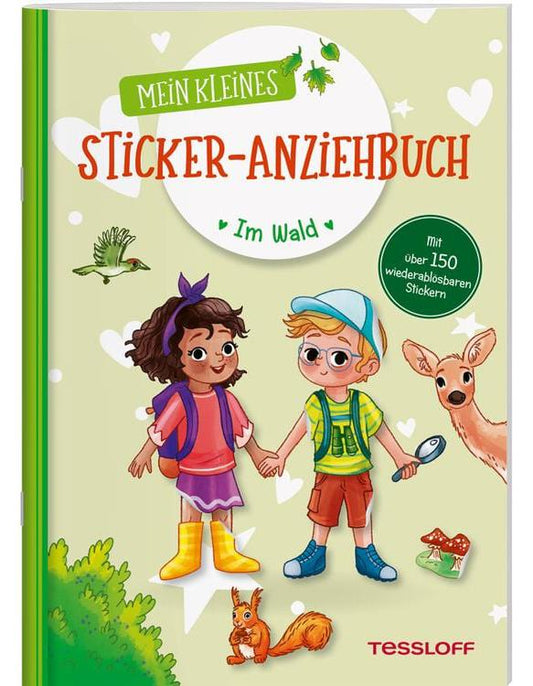 Mein kleines Sticker-Anziehbuch. Im Wald