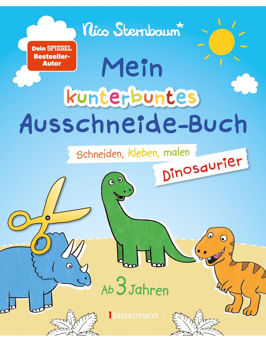 Bassermann Mein kunterbuntes Ausschneidebuch - Dinosaurier. Schneiden, kleben, malen für Kinder ab 3 Jahren. (Deutsch, 2022, Nico Sternbaum)