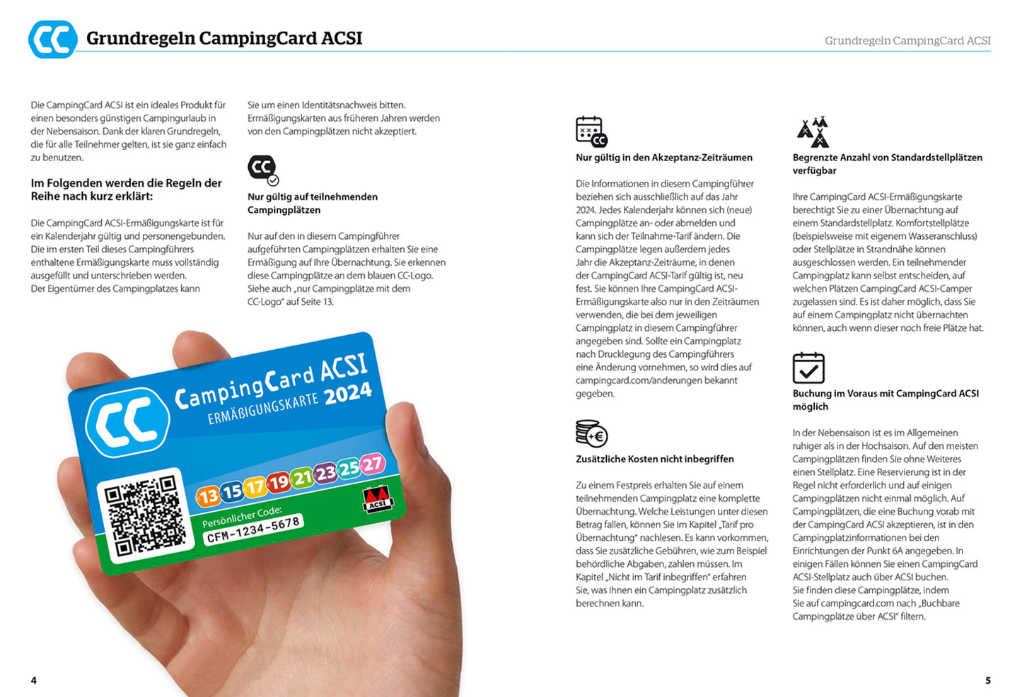 Hallwag Kümmerly+Frey HV ACSI CampingCard&Stellplatzführer (Deutsch, 2024, Hallwag, ACSI)