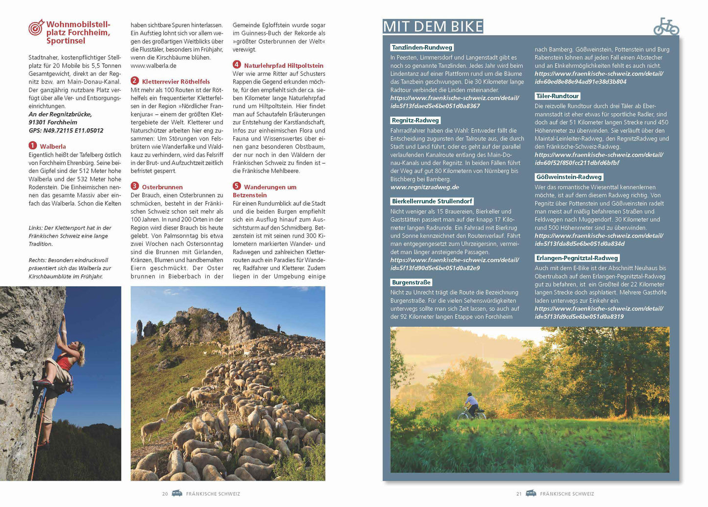 Mit dem Wohnmobil durch Deutschland - Radfahren, Wandern und Geniessen